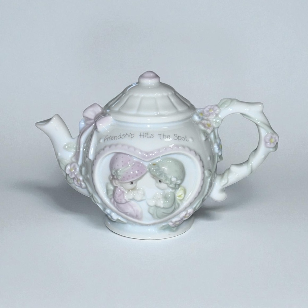 Precious Moments Pastel Ceramic Teapot